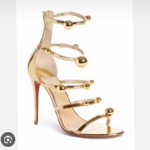 Christian Louboutin Metallic Gold Heels
